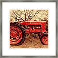 International Harvester Mccormick Farmall Farm Tractor . 7d10320 #1 Framed Print