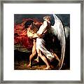 Jacob Wrestling With The Angel #1 Framed Print