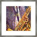 Jazz Saxophonist #1 Framed Print
