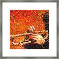 Jazz Trumpeter Framed Print