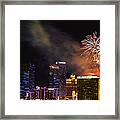 Las Vegas New Year's Eve Fireworks #2 Framed Print