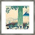 Mishima Pass In Kai Province #2 Framed Print