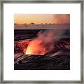 Morning Eruption Framed Print