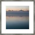 Mount Pilchuck Sunrise With Fog #1 Framed Print