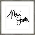 New York #1 Framed Print