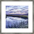 Oak Island Marsh Sunrise Framed Print