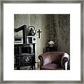 Old Sofa Waiting - Abandoned House #1 Framed Print