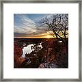 Ozark Sunset From The Bluff Framed Print