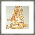 Painting Of A Young Woman #1 Framed Print