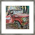 Parked On A Country Road Watercolors Painting #1 Framed Print