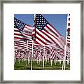 Patriotic American Flag Display #1 Framed Print