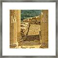 Pergamon, Turkey - Temple Of Trajan Framed Print