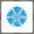 Poinsettia Snowflake #1 Framed Print