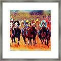 Race To The Finish #1 Framed Print