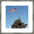 Raising The Flag On Iwo - 799 Framed Print