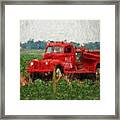Red Fire Truck #1 Framed Print