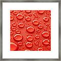 Red Water Drops #1 Framed Print