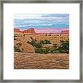 Return Trail To Elephant Hill  In Needles District In  Canyonlands National Park, Utah #1 Framed Print
