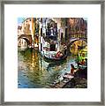 Romance In Venice Framed Print
