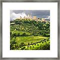 San Gimignano Tuscany Italy #1 Framed Print