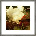 Smoke In The Forest #1 Framed Print