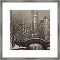 Snow In Central Park #1 Framed Print