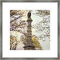 Soldiers And Sailors Monument - Boston #2 Framed Print