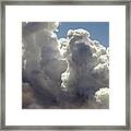 Spectators View Clouds Of Steam From Hot Lava #1 Framed Print