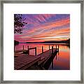 Squam Lake Sunset #1 Framed Print