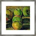 Still Life With Apples Framed Print