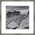 Storm Clouds Over Chaco Ruins Framed Print