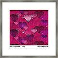 Striae To My Heart ... Pinks #1 Framed Print