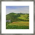 Strip Cropping At Young Farm #1 Framed Print
