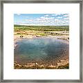 Strokkur Geyser In Iceland #1 Framed Print