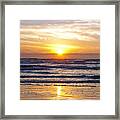 Sunrise At Beach #1 Framed Print