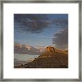 Sunrise Over Factory Butte #1 Framed Print