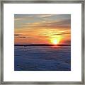 Sunset And Snow  #1 Framed Print