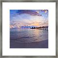 Sunset Naples Pier Florida #1 Framed Print