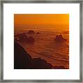 Sunset Over The Pacific Ocean #1 Framed Print