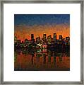 Sydney Harbour At Sunset #1 Framed Print