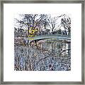 The Bow Bridge In Central Park #1 Framed Print