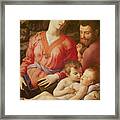 The Panciatichi Holy Family Framed Print
