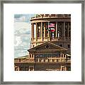 The Texas Capitol Dome Highlighting The The Six Mosaic Seals Of  #1 Framed Print
