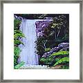 Tropical Waterfall Framed Print