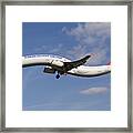 Turkish Delight Airlines Airbus A321 #1 Framed Print