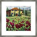 Tuscan Poppies Framed Print