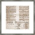 United States Constitution #1 Framed Print
