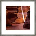 Upper Antelope Canyon - Light Beam #1 Framed Print