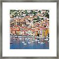 Villefranche-sur-mer View On French Riviera 4 Framed Print