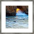 Water And Fire Framed Print